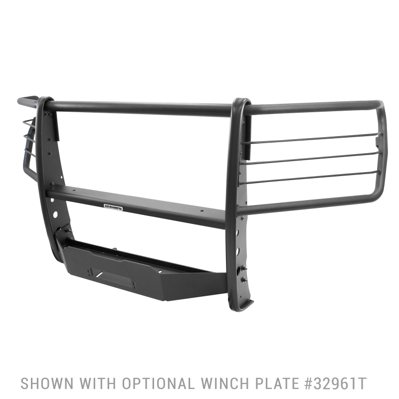 Ford F-150 Grille Guard - Front - Go Rhino - 3100 Series StepGuard - Textured Black - `18-`20